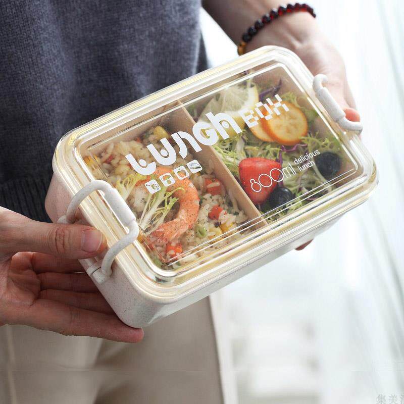 一人食分层减肥餐定量饭盒微波炉轻便便当盒可爱少女日式网红饭盒