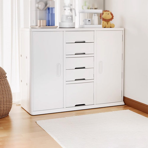 巴顿熊喂养台儿童玩具婴儿收纳柜落地简约收纳架宝宝储物整理箱