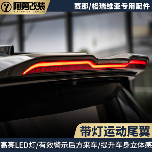 赛那流光带灯尾翼定风顶翼