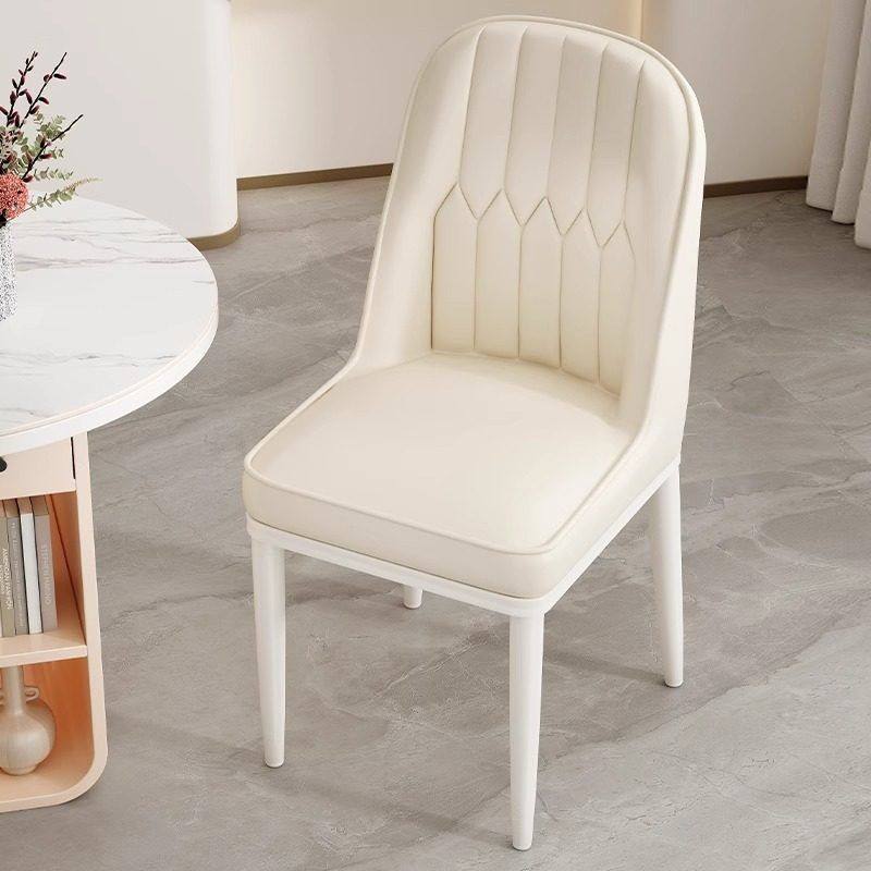 家用餐椅简约餐桌凳子靠背客厅餐厅休闲商用酒店金属奶油风椅子
