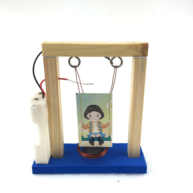 电磁摆 diy科技小制作材料包电磁秋千steam创客教育儿童实验玩具