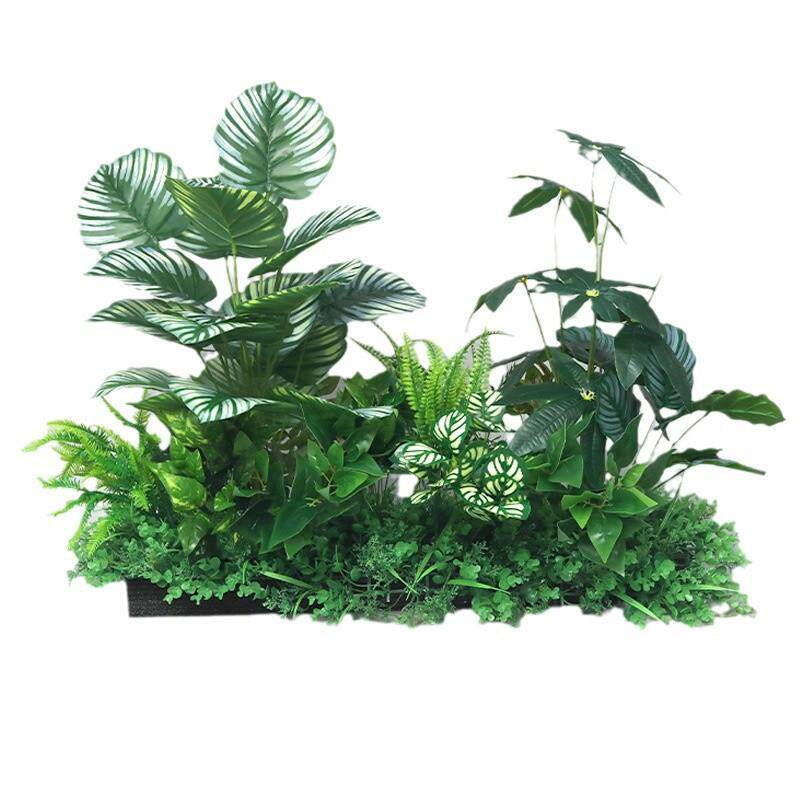 仿真绿植室内造景组合仿真植物景观盆栽假树装饰假绿植楼梯下造景