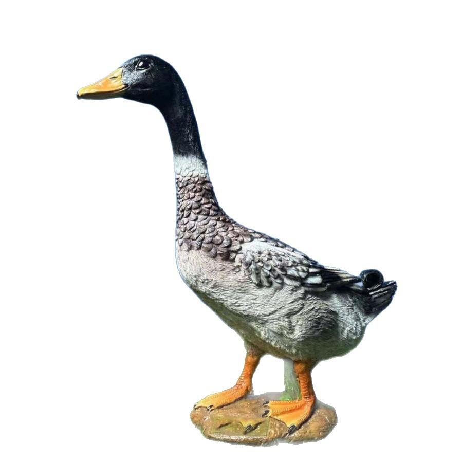 仿真鸭子庭院公园花园摆件田园户外园艺水池鱼塘装饰树脂工艺品