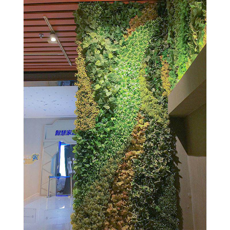 仿真植物墙墙仿真尤加利米兰花艺背景墙面装饰塑料仿真花墙