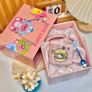 2025巨好看的水杯家用水杯新款高颜值陶瓷杯送女生有意义生日礼物