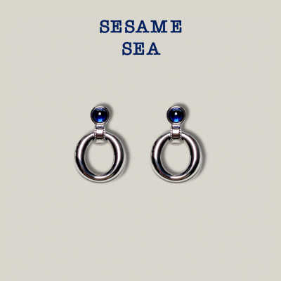 精致门环耳钉SESAMESEA精致