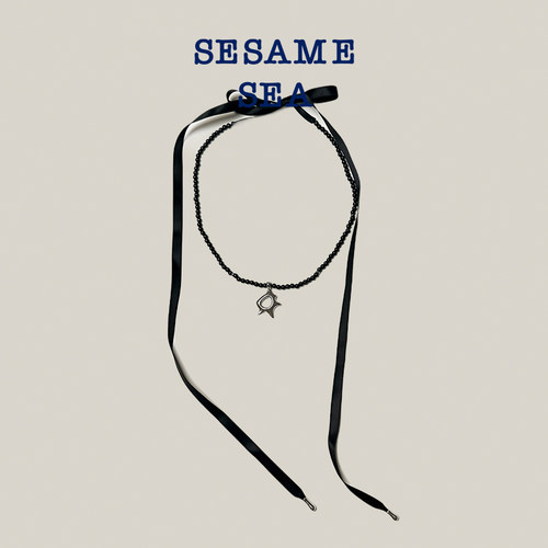 SESAME SEA “星”串珠丝带项链 原创真丝系带chocker锁骨链
