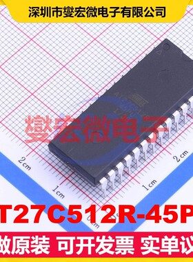 AT27C512R-45PU DIP-28 512Kbit ROM非易失性存储器