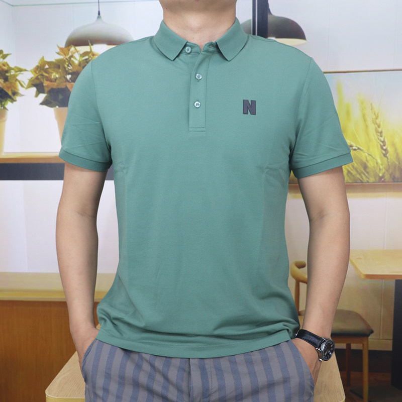2026夏季新款修身polo衫男士翻领短袖T恤纯棉商务休闲透气上衣