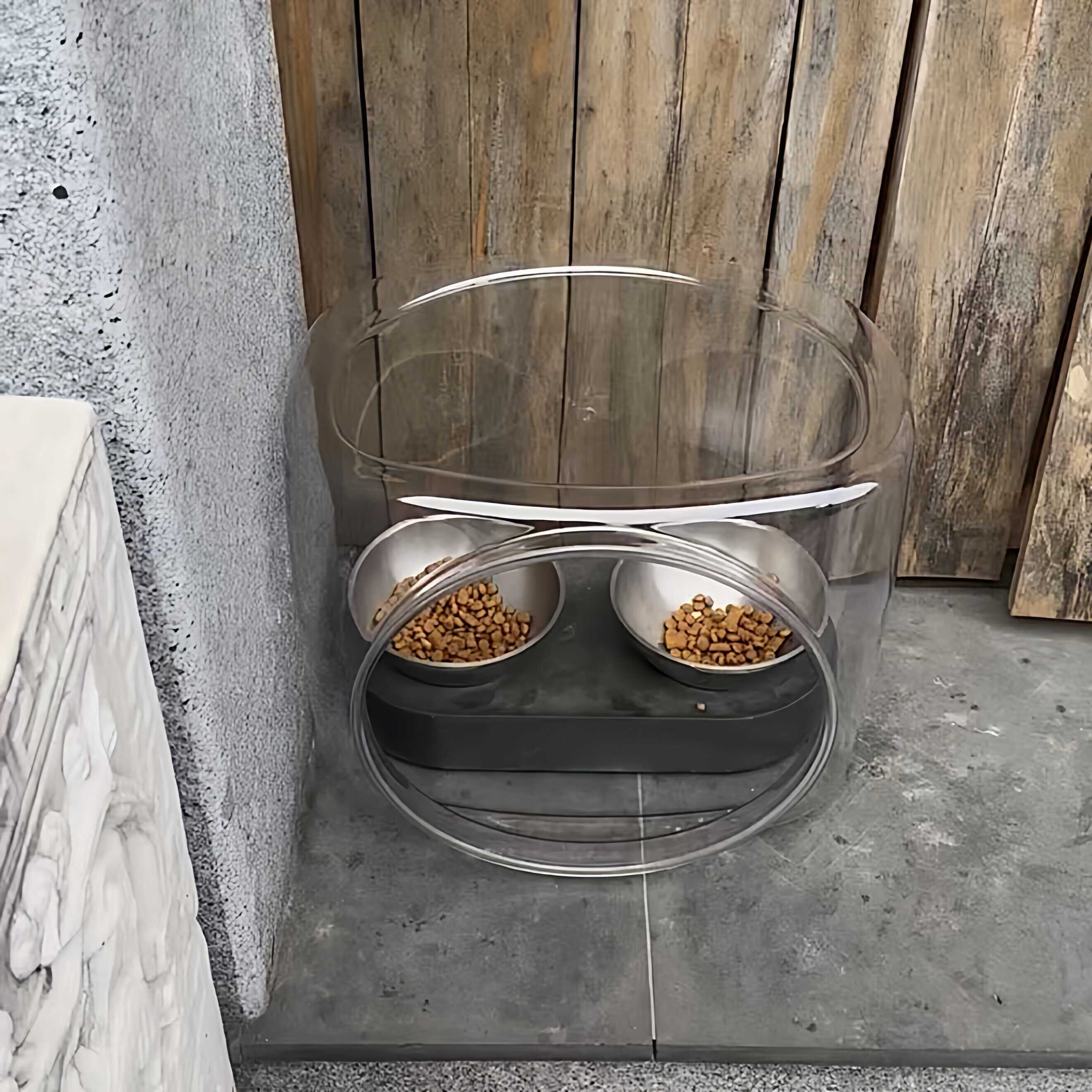 防雨猫碗罩户外庭院防虫防蚂蚁大