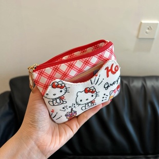 哈喽kt钱包零钱包女款卡包轻薄小巧精致ins风可爱高颜值钱袋子