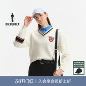 休闲百搭长袖 比音勒芬高尔夫2025秋新女士时尚 针织衫 哈佛联名