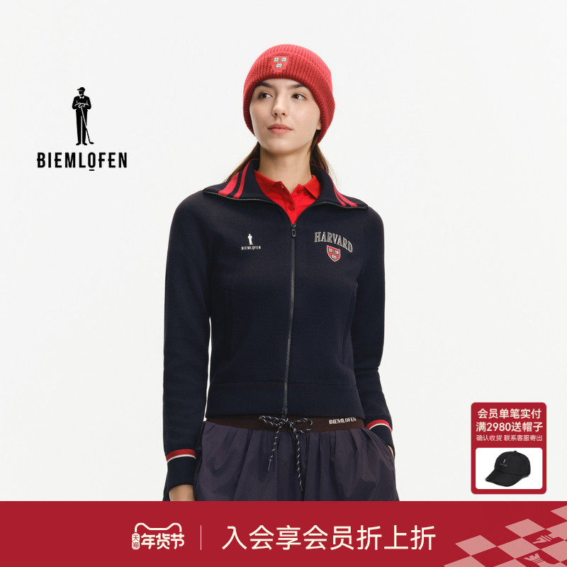 【哈佛联名】比音勒芬高尔夫2025秋新女上衣舒适保暖针织夹克外套,运动/瑜伽/健身/球迷用品,高尔夫上装,淘宝优惠券,粉丝福利购,淘宝优惠卷