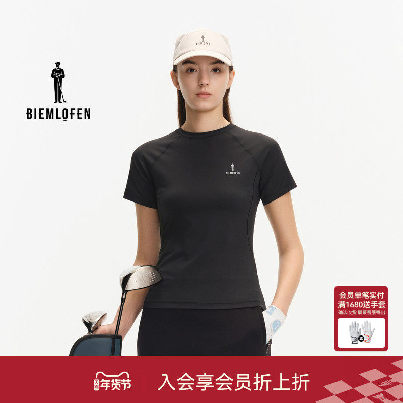 【柔软弹力面料】比音勒芬高尔夫2025秋季新款女休闲短袖圆领T恤,运动/瑜伽/健身/球迷用品,高尔夫上装,淘宝优惠券,粉丝福利购,淘宝优惠卷
