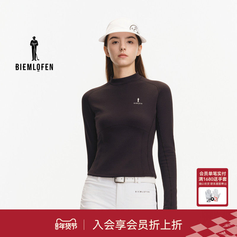 【日本轻石面料】比音勒芬高尔夫2025秋冬女保暖立领长袖运动T恤,运动/瑜伽/健身/球迷用品,高尔夫上装,淘宝优惠券,粉丝福利购,淘宝优惠卷
