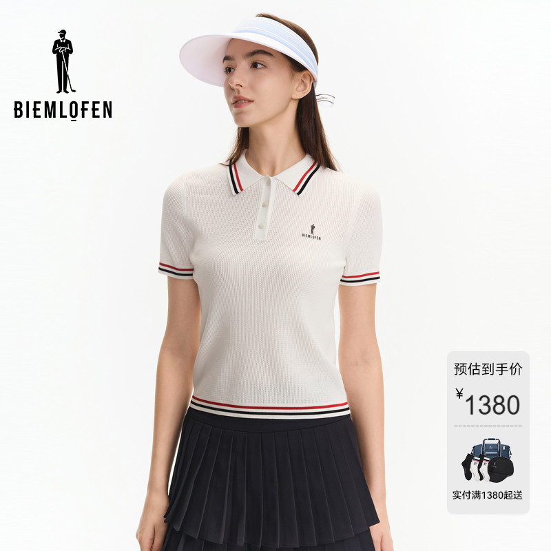 【伊力特功能纱】比音勒芬高尔夫秋女时尚休闲polo领针织衫