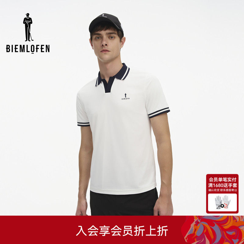 【追风T】比音勒芬高尔夫夏季男抗UV防晒运动短袖POLO衫