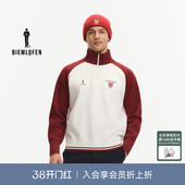 休闲运动撞色长袖 比音勒芬高尔夫2025秋新男时尚 卫衣 哈佛联名