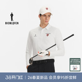 哈佛联名 运动休闲长袖 比音勒芬高尔夫2026春季 男士 POLO衫 新品