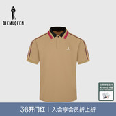 运动休闲弹力短袖 比音勒芬高尔夫春夏男士 POLO衫 冷感科技面料