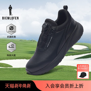 男士 新款 比音勒芬高尔夫2025春季 质感皮面运动休闲鞋 抗菌防臭
