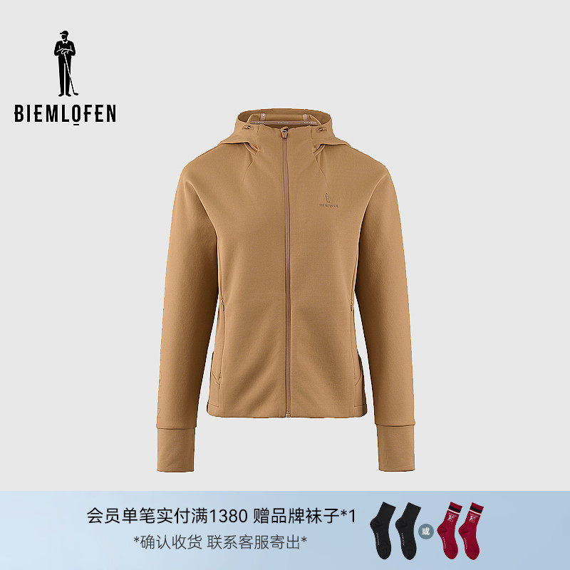 【速干排汗】比音勒芬高尔夫春季女士外套连帽针织夹克