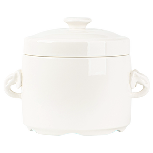 中式闽南溢汤炖盅陶瓷带盖隔水炖盅杯内胆老式大小号炖罐小汤盅