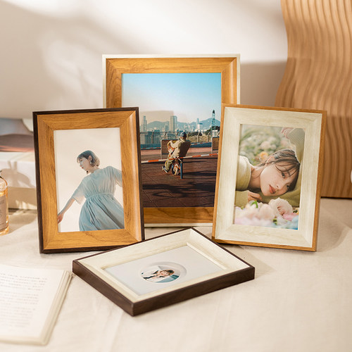 洗照片做成相框摆台横竖通用画框