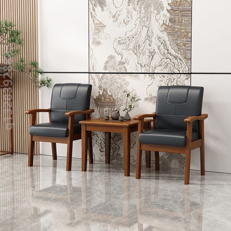 中式实木茶几椅子桌椅三件套阳台喝茶一桌二椅接待洽谈休闲小桌椅