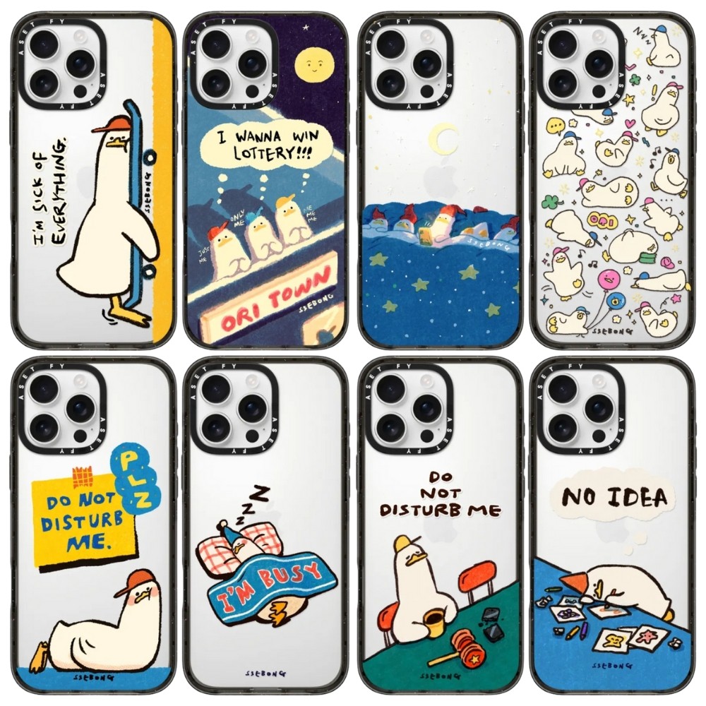 颓废鸭 iPhone17Promax适用Magsafe苹果16Pro手机壳2.5网格磁吸14网红可爱13卡通12保护套