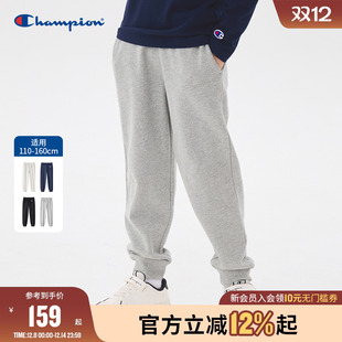 Champion25秋冬新男女童松紧腰户外运动长裤
