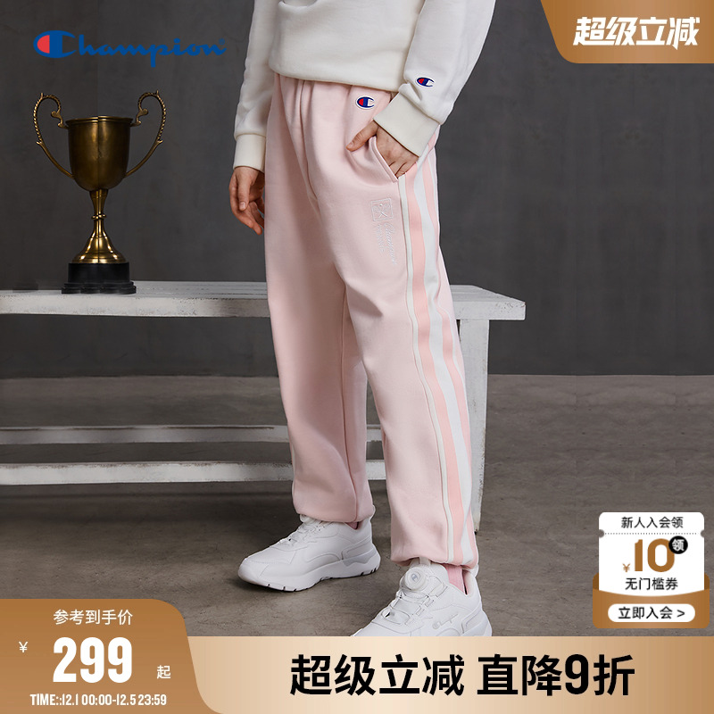 Champion冠军刺绣卫裤束脚长裤