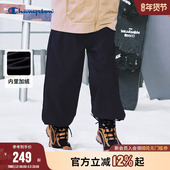 运动长裤 Champion冠军童装 抽绳束脚加绒工装 经典 男女童25冬季 新款