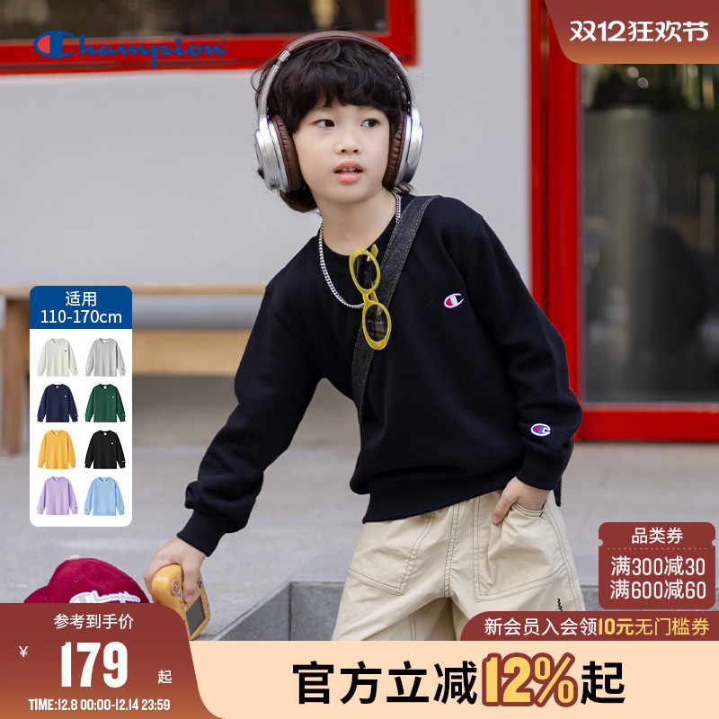 圆领卫衣Champion冠军男女秋冬