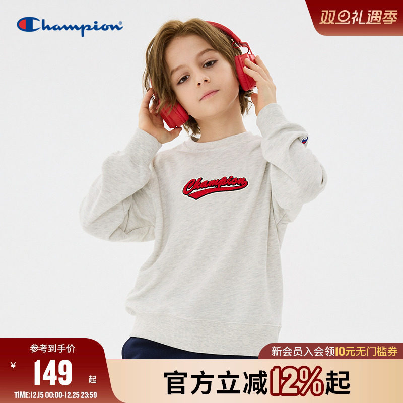 圆领卫衣champion冠军男女秋冬