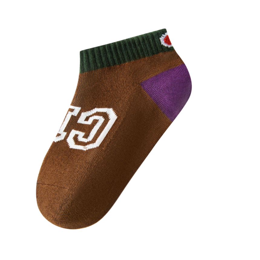 Champion冠军25新款男女儿童简约休闲舒适短袜子3-7岁