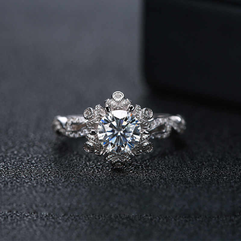 新款S925银银婚戒初雪款戒指女小