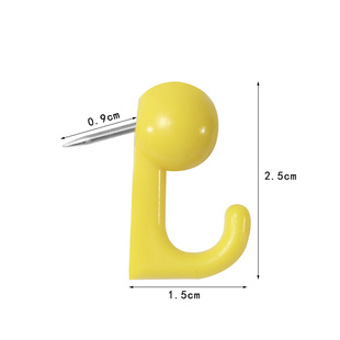 彩色无痕钉墙钉图钉挂钩定位钉软木钉照片墙钉办公固定钉 50枚 盒
