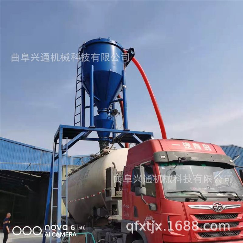 苏州无尘风力吸送设备 干灰水泥装车机 库房粉煤灰清运吸料机厂家