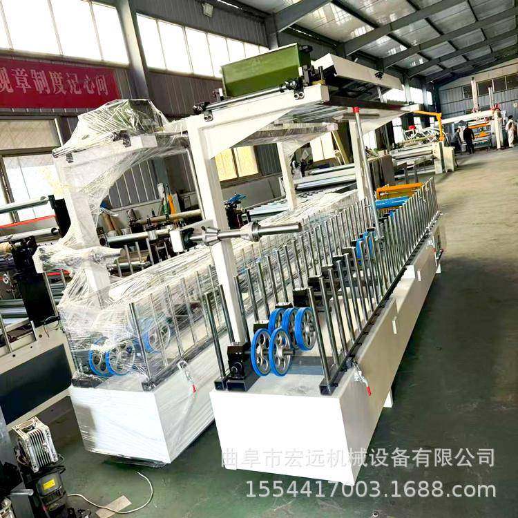 400宽集成墙板全自动冷胶包覆机各种线条覆膜机操作简单方便,五金/工具,机床,淘宝优惠券,粉丝福利购,淘宝优惠卷