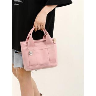 出门方便携带包包杂物袋手提包上班韩系帆布包大学上课通勤包韩系