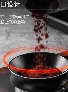 Banlee咖啡接粉环意式摩卡咖啡器具不锈钢接粉器内卡外卡磁吸通用