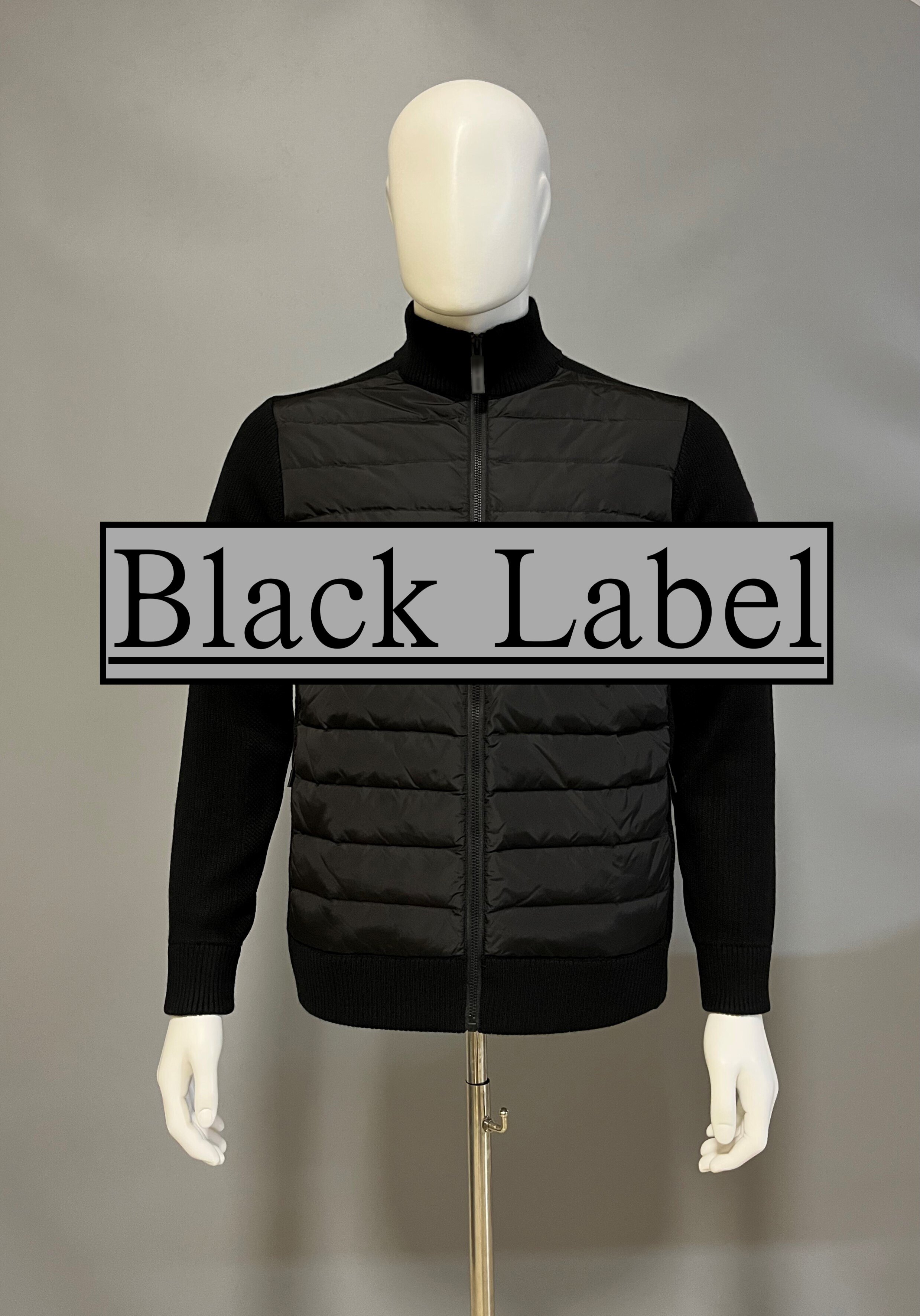 thumbnail for Black Label Hy Knitted down patchwork style