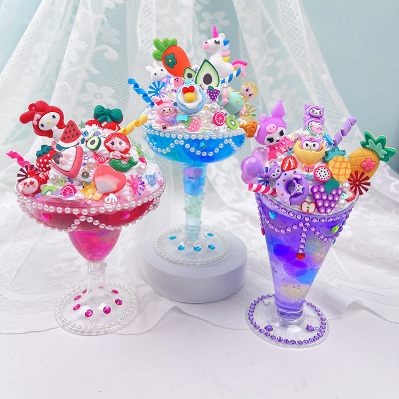 仿真奶油胶冰淇淋杯甜品杯儿童手工diy制作材料儿童玩具女孩礼物,节庆用品/礼品,创意/设计玩具,淘宝优惠券,粉丝福利购,淘宝优惠卷