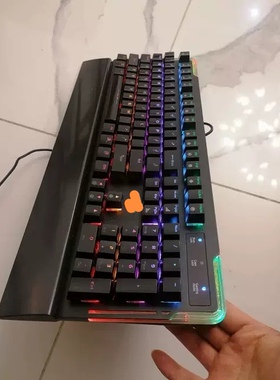 二手达尔优牧马人Ck550miy青轴机械键盘全键热插拔轴彩色混光键盘