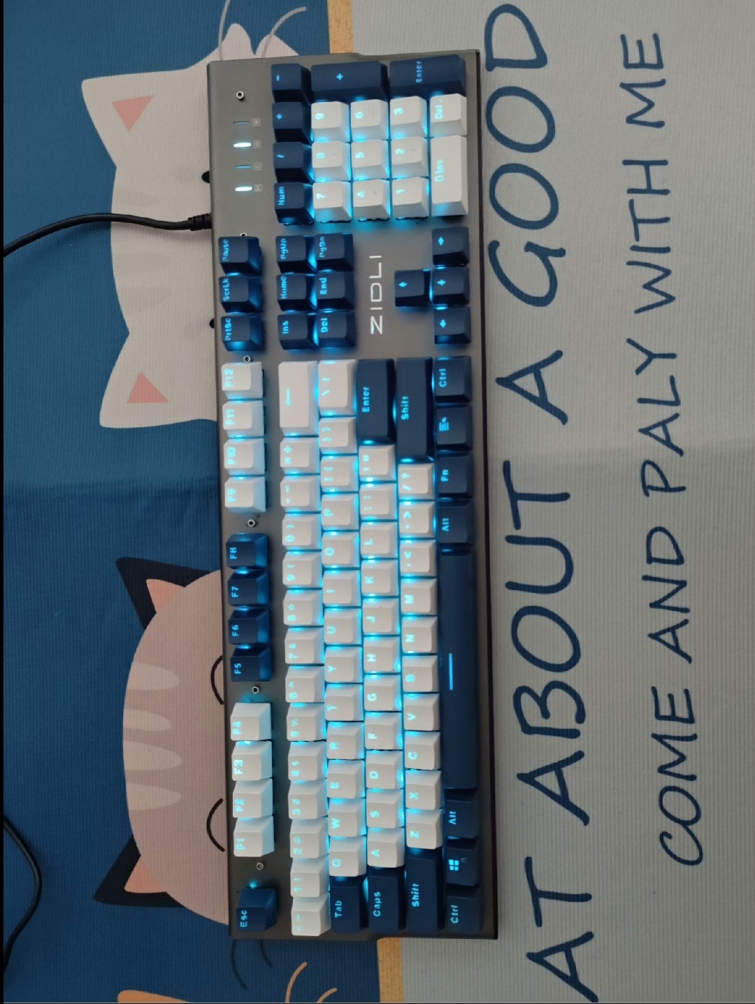 ZIDLI磁动力二手ZK3机械键盘光轴电脑笔记本网吧网咖电竞游戏拼色