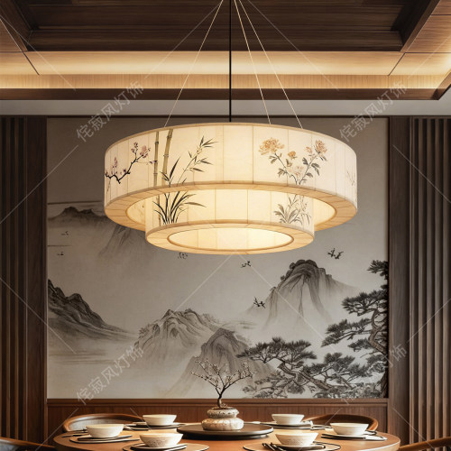 宋式美学餐厅饭店宴会厅包厢吊灯