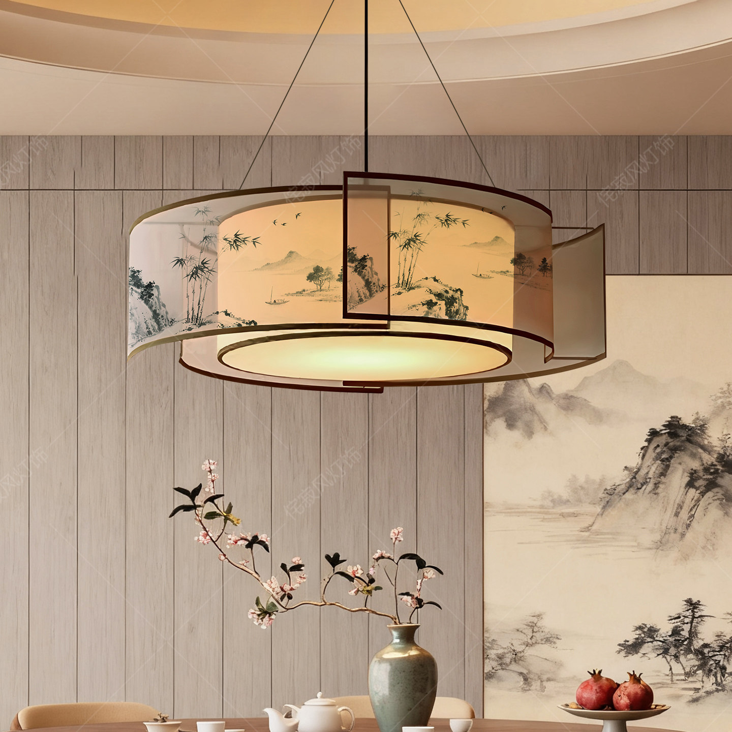 宋代美学酒店包厢吊灯民宿餐厅包间火锅店中式饭店茶室吧台灯具