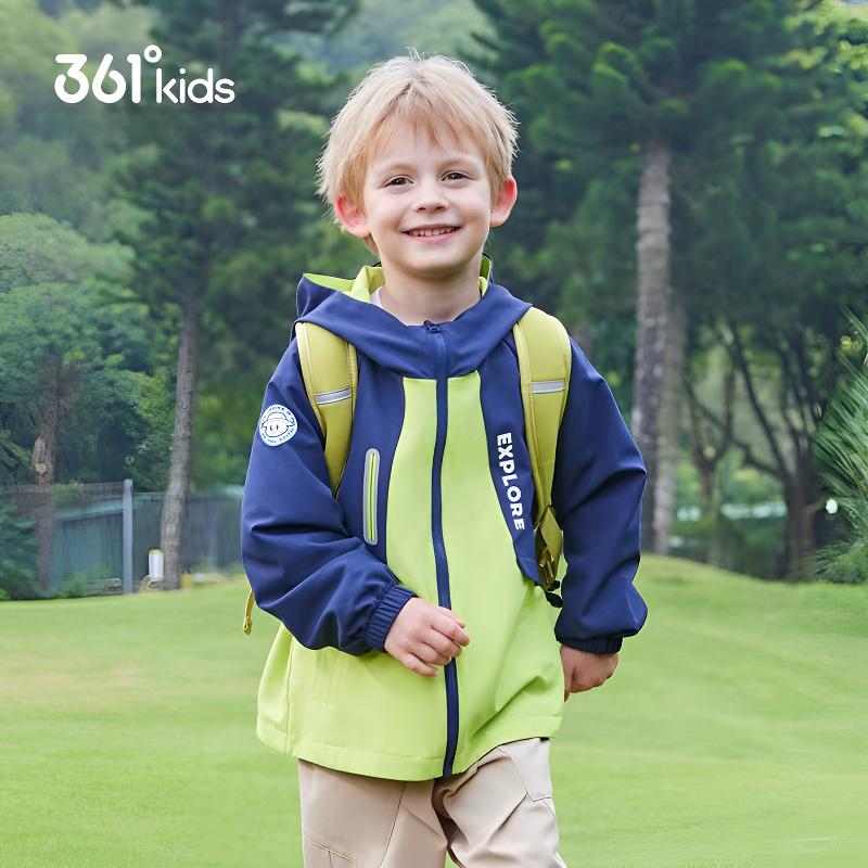 【商场同款】361°童装男童两面穿外套2026夏季新款小童质感上衣