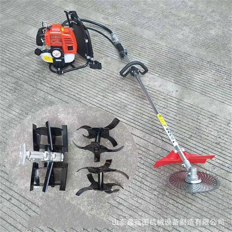 侧挂式家用割草机牧草稻麦收割机绿化草坪清理打草机农田松土锄草